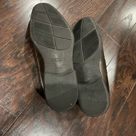 ecco TRAY TECH Men\'s Dress Comfort Brown Leather Penny Loafers Sz EU 42 US 8-8.5 main image 5